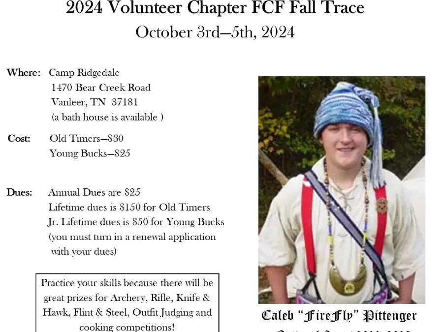 2024 Volunteer Chapter FCF Fall Trace